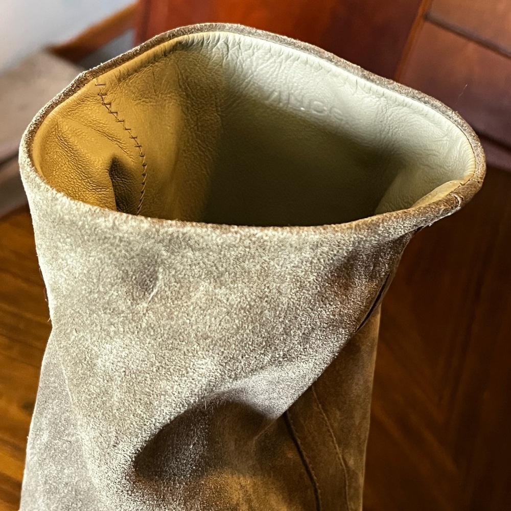 VINCE Casper Leather Knee High Pull-On Boots in Flint Gray Women’s Size 7.5 - Picture 9 of 15